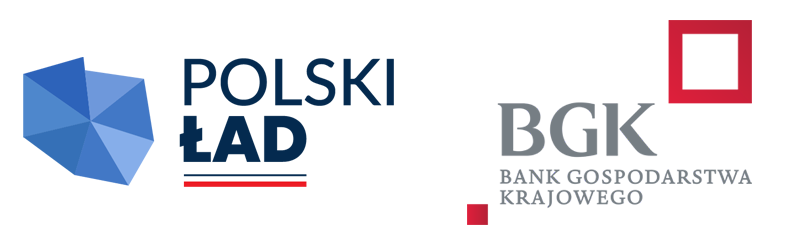 Logotypy Polski Ład i BGK Bank Gospodarstwa Krajowego