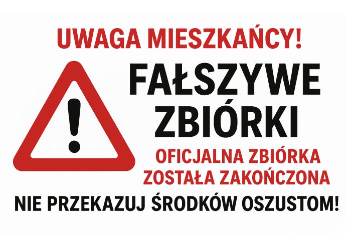 Miniaturka artykułu UWAGA MIESZKAŃCY – Fałszywe zbiórki