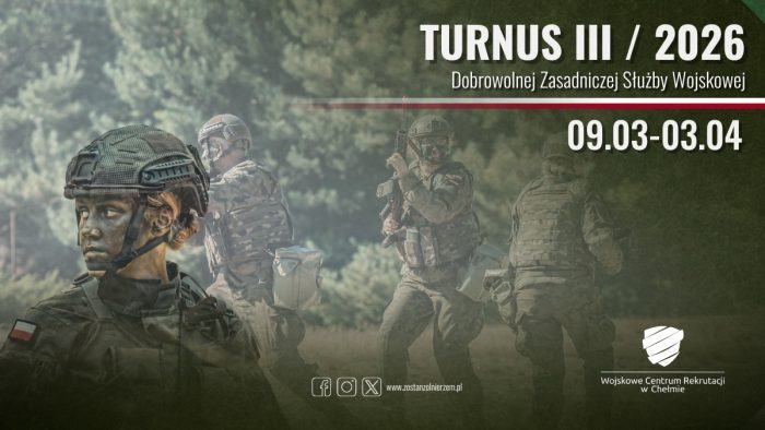 Miniaturka artykułu Wolne miejsca na III turnus Dobrowolnej Zasadniczej Służby Wojskowej – dołącz do Wojska Polskiego!