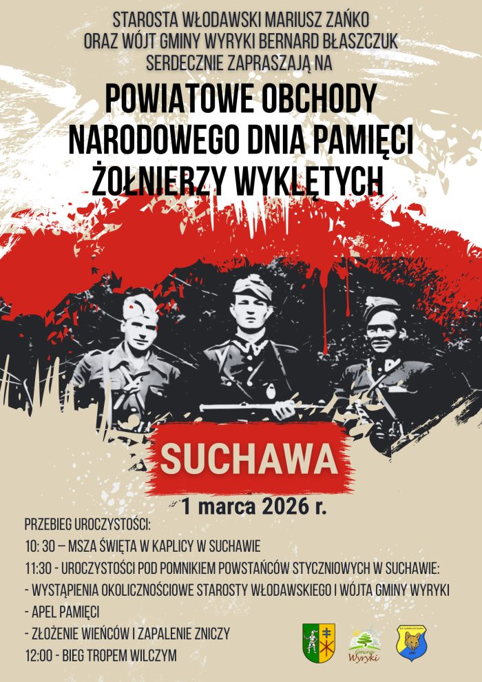 Miniaturka artykułu Powiatowe Obchody Narodowego Dnia Pamięci Żołnierzy Wyklętych oraz bieg „Tropem Wilczym”