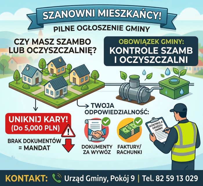 Miniaturka artykułu Obowiązek kontroli zbiorników bezodpływowych i przydomowych oczyszczalni ścieków