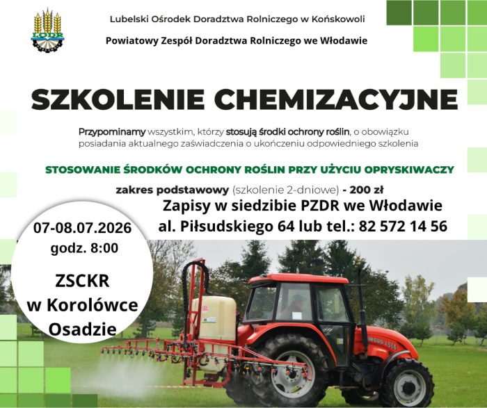 Miniaturka artykułu Kurs chemizacyjny z zakresu stosowania środków ochrony roślin – zakres podstawowy