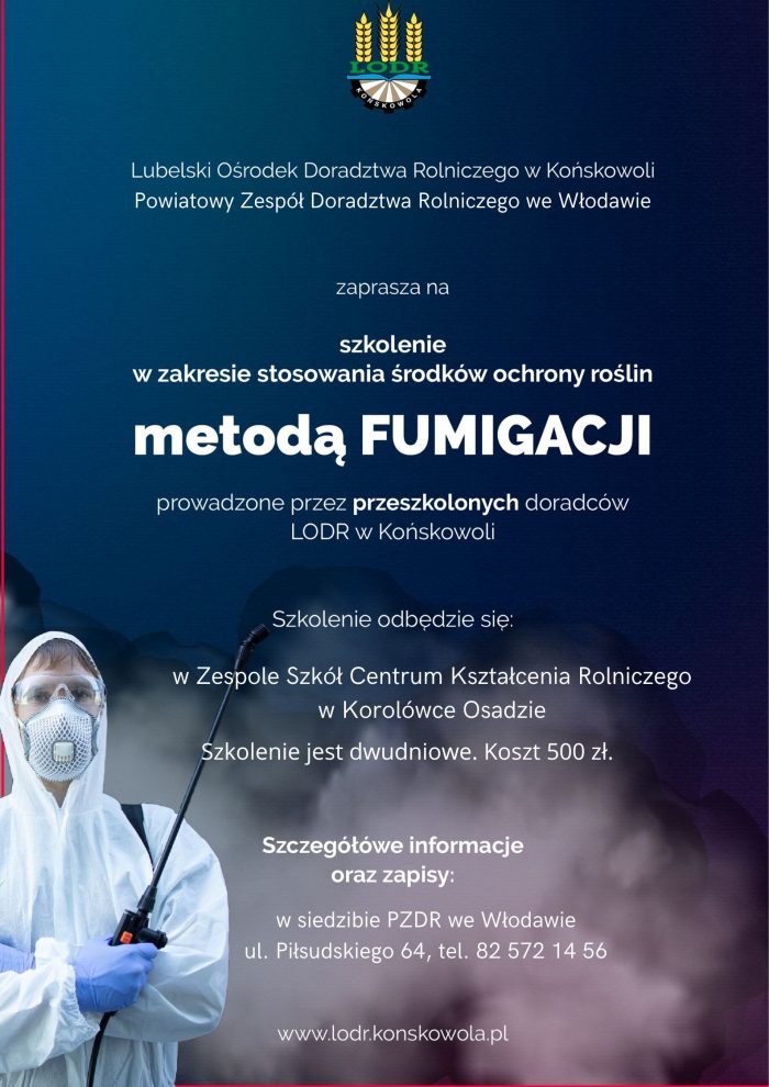 Miniaturka artykułu Zapisy na szkolenie z zakresu fumigacji środkami ochrony roślin